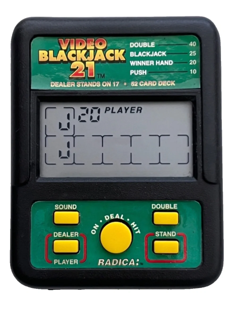 Vintage 2-Radica Handheld Pocket Electronic Games, Video Slots & Black Jack